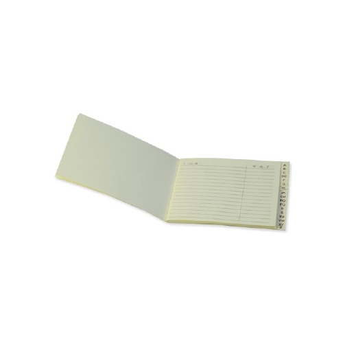 Adress book oblong pocket size - ivory paper