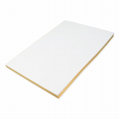 Journal - white - golden edge