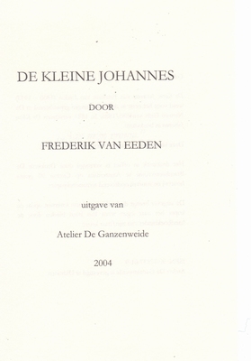 De kleine Johannes