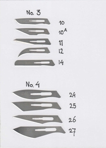 Skalpell Klingen für Skalpellnr. 4